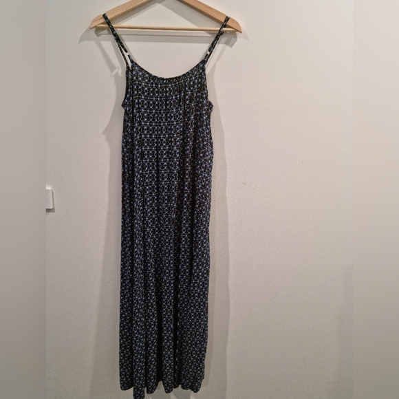 Seed heritage maxi sundress blue geometric pattern - Picture 5 of 7